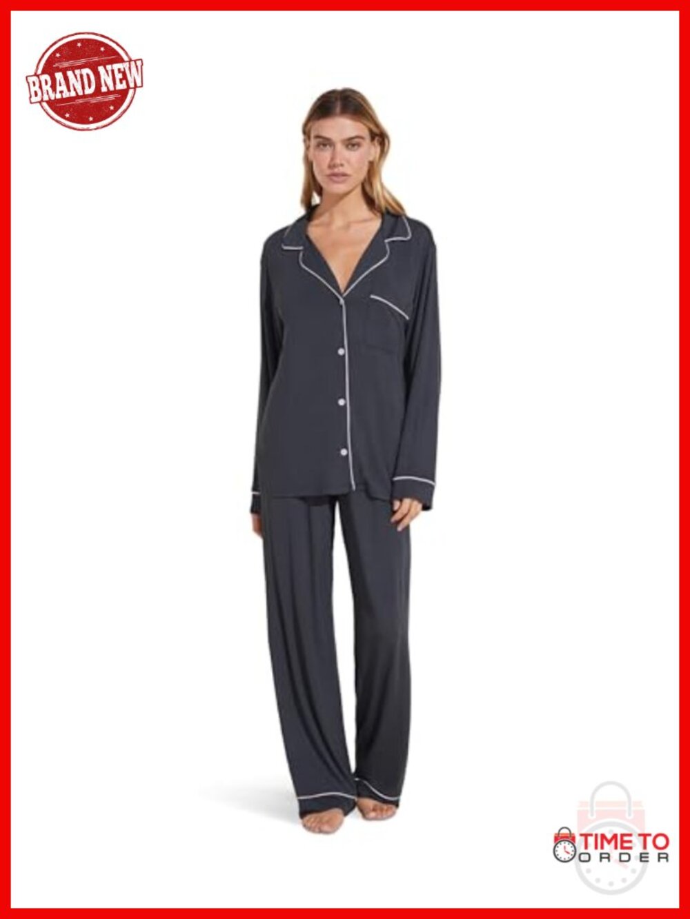 Eberjey Gisele Pajama Set - TENCEL Modal Spandex Long Sleeve
